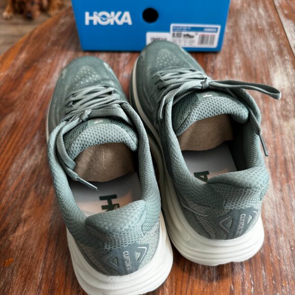 NEW IN BOX HOKA CLIFTON 10 - FERN/T - MEN'S SIZE 8.5 - Picture 2 of 9